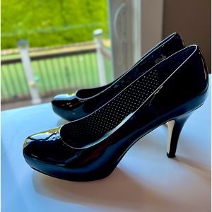 Madden Girl Getta Black Patten Leather Pumps